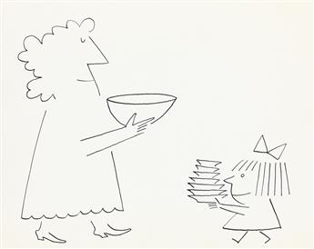 (ADVERTISING) SAUL STEINBERG. Busy, Busy, Busy.